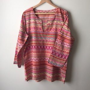 Calypso multi colored tunic